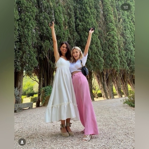 ZARA NEW FLOWY PLEATED PANTS - Picture 5 of 16